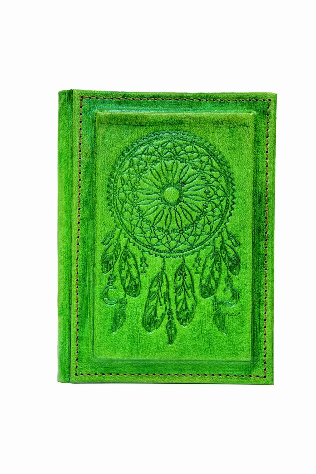 Hakiki Deri El Yapımı Defter - Dream Catcher (Düş Kapanı)