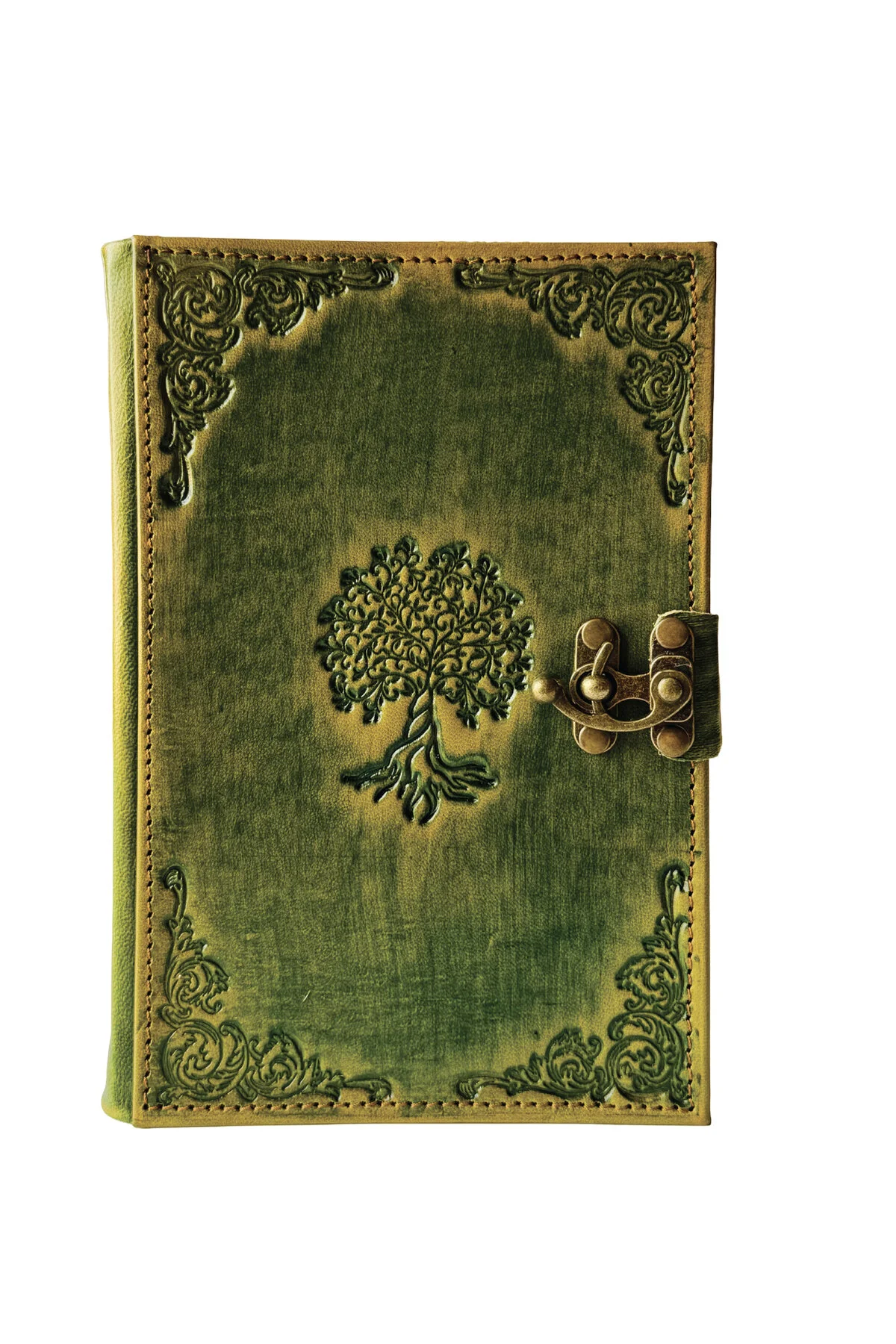 Hakiki Deri El Yapımı Defter - HAYAT AĞACI FİGÜRLÜ (Eskitme Detaylı)